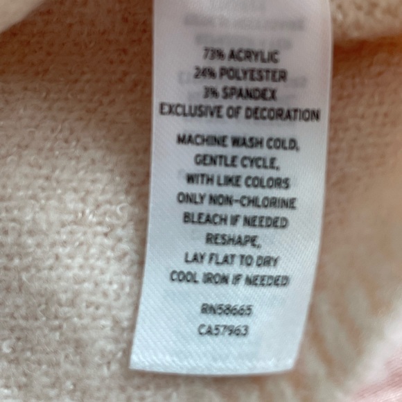 Ruby & Bloom Soft Peach Cardigan with Silver Floral Lace detail NWOT - Picture 7 of 8